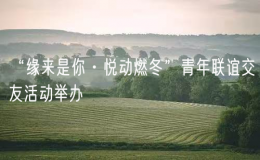 “緣來是你·悅動燃冬”青年聯(lián)誼交友活動舉辦