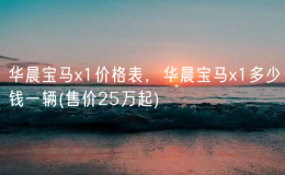 華晨寶馬x1價(jià)格表，華晨寶馬x1多少錢一輛(售價(jià)25萬起)