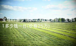 寶馬x1多少錢2023款落地價，寶馬x1多少錢一臺(價格25萬)