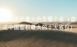 我國(guó)面積最大的是哪個(gè)?。ūP(pán)點(diǎn)中國(guó)面積最大的十大省份）