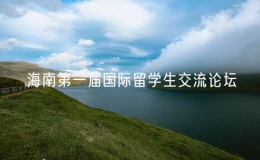 海南第一屆國(guó)際留學(xué)生交流論壇在三亞舉行