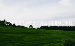 北京中醫(yī)藥大學(xué)碩士研究生招生復(fù)試分?jǐn)?shù)線