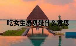 吃女生扇貝是什么意思，男生吃女生的扇貝是什么感覺