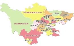 四川省面積 四川省城市面積排名